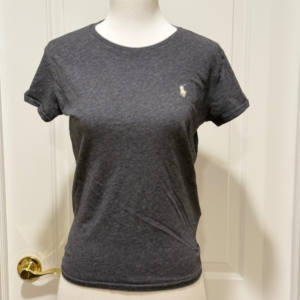 Grey Polo Ralph Lauren short sleeve t-shirt #preppy